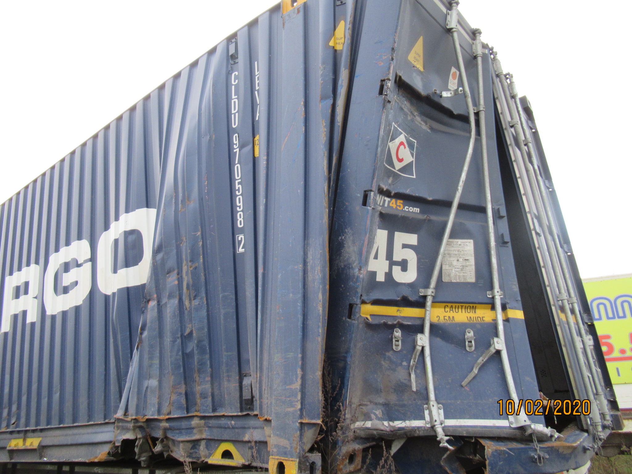Damage to Container